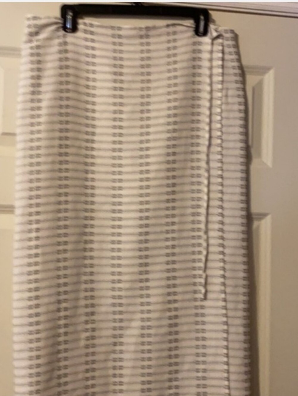 NWT Anne Klein 2 Ivory Lucky Strike Wrap Midi Skirt Size 12 - Picture 2 of 8